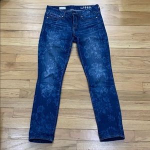 Gap Floral Skinny Jeans
